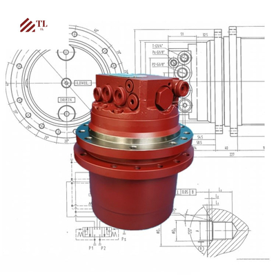 قطع غيار الحفر PC40-5 المحرك النهائي 20S-60-22101 محرك السفر Assy لـ Komatsu